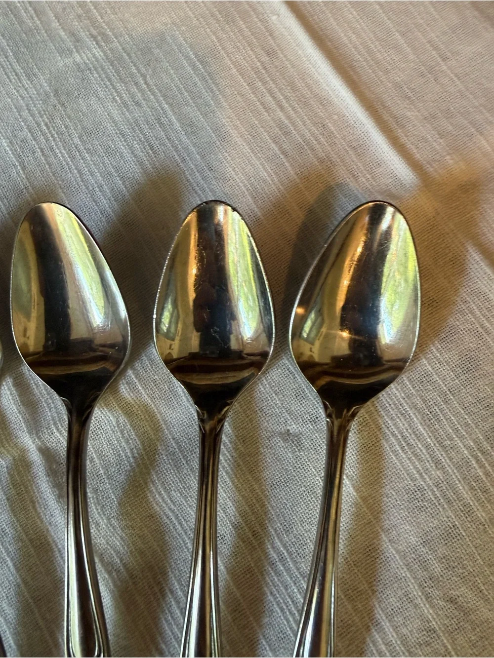 Hampton Court Japan Stainless Vintage Flatware Soup Spoons Set of 5